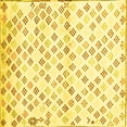 thumbnail image 1 of Ahgly Company Machine Washable Indoor Square Southwestern Yellow Country Area Rugs, 3' Square, 1 of 4