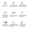thumbnail image 5 of TWS Bluetooth Headphones True Wireless Stereo Earphones Sports Wireless Earbuds Ear Hook Waterproof Headset with Microphone, 5 of 7