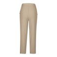 thumbnail image 5 of JIUKE Womens Capris Pants Fall Casual High Waisted Tapered Side Hollow out Trouser with Pockets, 5 of 6