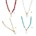 thumbnail image 4 of Transemion Collier pour Femmes en Perles Remplacement Irrégulier Décoratif Filles Dames Colliers Transparent, 4 of 6