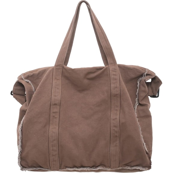 VENSIO-Tote Bag for Women Retro Hobo Purse Crossbody Handbag Large Canvas Shoulder Bags for School Work Travel Shopping-brown-