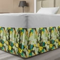 thumbnail image 1 of Floral Bed Skirt, Bouquets of Lively Colored Blossoms in Hand-drawn Style Summer Garden Art Theme, Elastic Bedskirt Dust Ruffle Wrap Around for Bedding Decor, 4 Sizes, Multicolor, by Ambesonne, 1 of 2