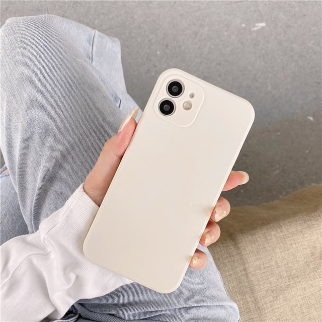 Luxury Ultra Thin Shockproof Silicone Square Phone Case For iPhone 12 11 13 Pro Max XS X On iPhone XR7 8 Plus SE 2020 Soft Cover