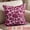 Red, variant on Unique Bargains Elegant Vintage Floral Throw Pom-Pom Pillow Covers Beige 18" x 18"