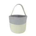 thumbnail image 1 of Handheld Striped Basket Cute Bunny Easter Basket with Handles for Eggs Candy Small Empty Basket with Decorative Pattern Perfect for Easter Egg Hunt Gift Favor Home Kitchen Table Spring Decoration, 1 of 8