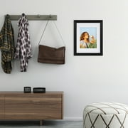 Mainstays 11x14 Picture Frame with Black Matte for 8x10 Photos Traditional Gallery Wall Frame