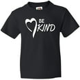 thumbnail image 3 of Inktastic Be Kind with Heart Ribbon in White Text Youth T-Shirt, 3 of 5