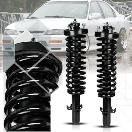 Springs Honda Accord Front L+R Strut Assembly Shock Absorber w/Coil Spring for 94-97 Honda Accord 95 96 ()