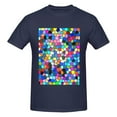 thumbnail image 4 of Bingfone Colorful Tie Dye Stained Glass 2 Men'S Loose Fit Short-Sleeve Pocket T-Shirt, 4 of 7