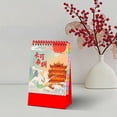 thumbnail image 4 of Kuroiy 2026 Desk Calendar, Festive Red Mini Desktop Planner, Thick Paper, Holiday Marked, Sturdy Stand, Easy Page Turning, Year-Round Scheduling, Giftable Packaging, 4 of 7