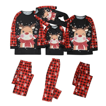 

Baby Family Jammies Matching Holiday Reindeer Sleepwear Xmas Pajamas
