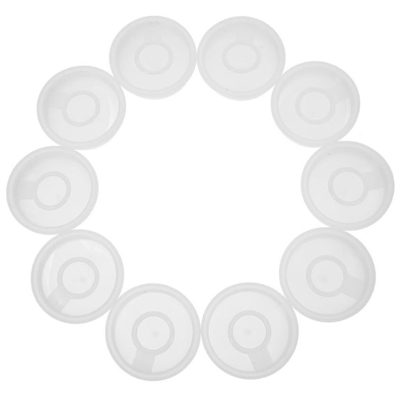 Masteelf 10pcs Plastic Storage Pail Lid 20-25L with Leak Proof Screw Lid for Chemical Paint Pet Food Storage Container Includes Inner Cap with Pull Ring