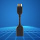 thumbnail image 4 of Lot de 4 câbles adaptateurs d'extension HDMI 1.4 mâle vers femelle haute vitesse plaqués or pour téléviseur et PC, 4 of 4