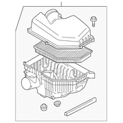 Genuine OE Volvo Air Cleaner Assembly - 31338028 Fits select: 2007-2010 VOLVO S80
