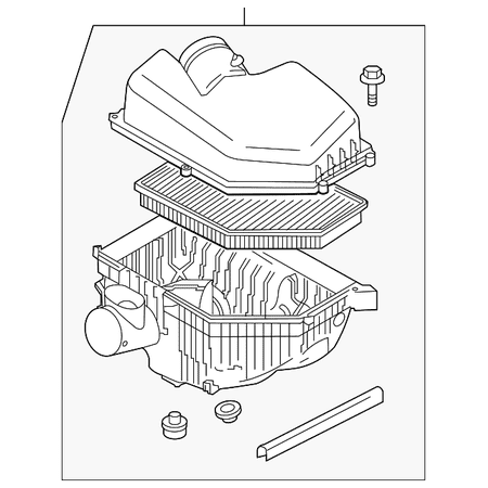 Genuine OE Volvo Air Cleaner Assembly - 31338028 Fits select: 2007-2010 VOLVO S80