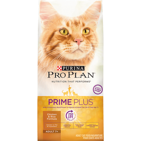 Purina Pro Plan Senior Dry Cat Food PRIME PLUS Chicken & Rice Formula