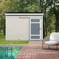 thumbnail image 4 of Handy Home Products Cambria 10 ft. x 4 ft. Wood Shed with Sliding Barn Door (Floor Included), 4 of 6