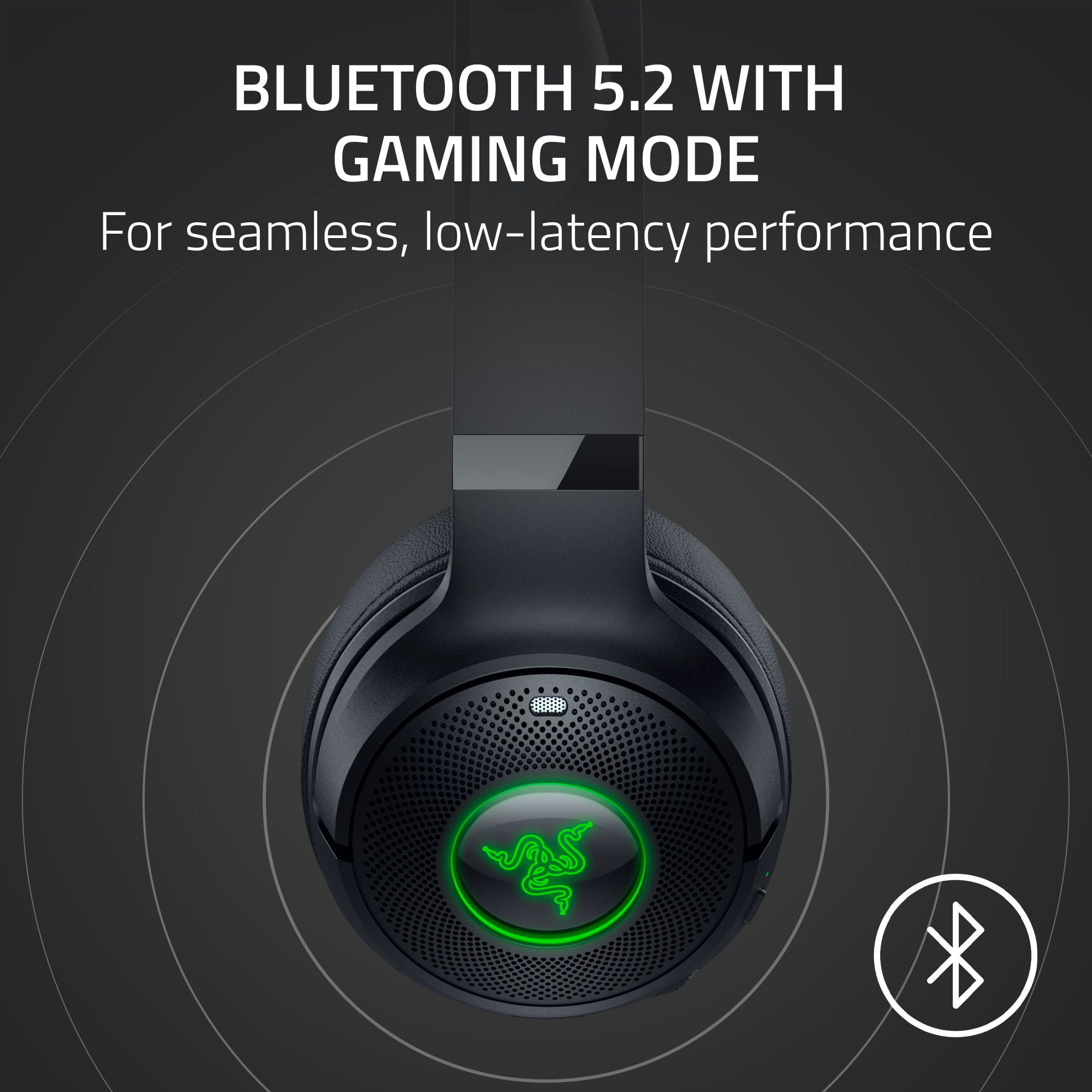 Razer Kraken Kitty V2 Wireless Bluetooth Headset for PC with RBG Kitty Ears, Black