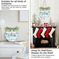 thumbnail image 5 of Welcome Sign Hanging Plaque Sign Bow Stripes Porch Wall Front Door Garden Home Welcome Hanging Sign, 12x12 in Home Decor, 5 of 7