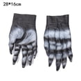 thumbnail image 2 of Guantes De Miedo Para Fiesta De Halloween, Guantes De Pata De Cosplay De Hombre Lobo Cadáver, Accesorios Para Disfraces Yuarrent AP006516-01, 2 of 2