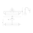 thumbnail image 6 of Alora Lighting PL447120BG Ellen 22" Wide Led Picture Light - Gold, 6 of 7