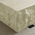thumbnail image 4 of LiviNest Stone-Look Coffee Table for Living Room: 35.43" Square Center Table - No Assembly Required for Apartment & Office - Imitation Stone Fiberglass Modern Design, 4 of 6