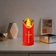 thumbnail image 2 of TanSiDing 3pcs LED Votive Candle Memorial Light – Flickering Effect Like a Real Candle – Long Burning time – Reusable Cemetery Remembrance Eternal Candle – HOLY Cross, 2 of 4