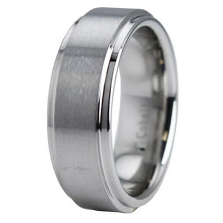 EWC R60060-095 Cobalt Chrome Ring with Step Down Edge - Size 9.5