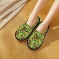 thumbnail image 5 of KLL Carrot Eggplant Slippers for Women Men House Slip on Indoor Outdoor Bedroom Furry Fleece Lined Ladies Comfy Anti-Skid Rubber Hard Sole-Medium, 5 of 8