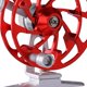 thumbnail image 2 of Rueda de Baitcasting de metal, carrete hueco ultraligero, diámetro de 60mm (rojo), 2 of 3