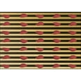 thumbnail image 1 of Ahgly Company Tapis d'Intérieur Lavables en Machine, Rectangle de Transition de Nuit Rouge, 5' x 7', 1 of 7