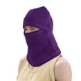 thumbnail image 5 of Unique Bargains 1 Pc Multi-function Face Mask Polar Fleece Balaclava for Cycling Dark Purple, 5 of 6
