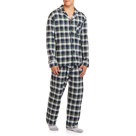 Hanes Big Men's Flannel Pajama Set - Walmart.com