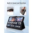 thumbnail image 4 of PU Leather Folio Case for Teclast T65 13.4" Tablet, Multi-Angle Folding Stand Protective Cover,Black, 4 of 7