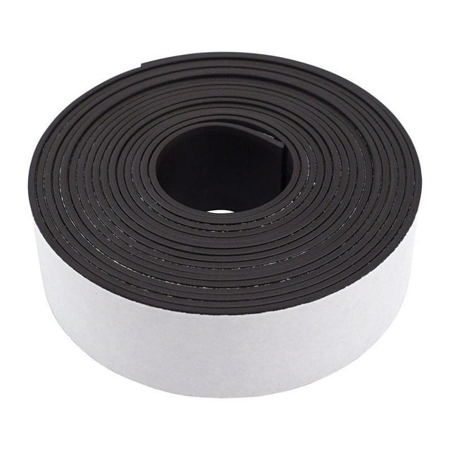 Cinta magnética con fuente magnética de 3 m, negra, 30 cm de largo x 2,54 cm de ancho