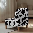 thumbnail image 5 of HELLHERO Dustproof Comfort Material Armless Accent Chair Covers for Sofa, Armless Accent Chair Protector Cow-print, 5 of 8