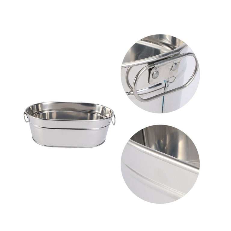 Small Galvanized Buckets Handles