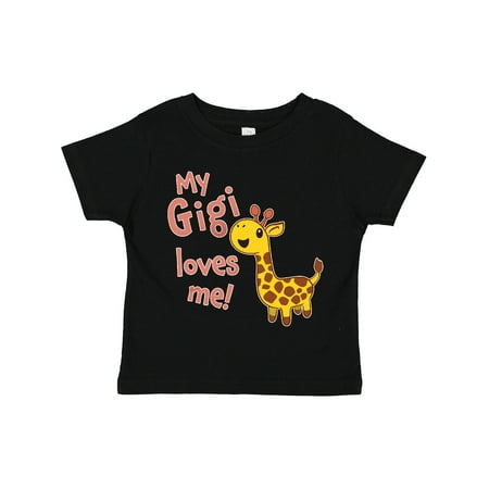 

Inktastic My Gigi Loves Me- Cute Giraffe Gift Toddler Boy or Toddler Girl T-Shirt