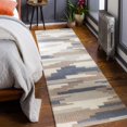 thumbnail image 5 of Hauteloom Clarinda Wool Living Room, Bedroom Area Rug - Contemporary - Denim, Gray, Light Slate - 10' x 14', 5 of 11