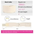 thumbnail image 2 of Soft Foam Neck Brace Universal Cervical Collar, Adjustable Neck Support Brace for Sleeping - Relieves Neck Pain and Spine Pressure, Neck Collar After Whiplash or Injury (3" Depth Collar, M), 2 of 9