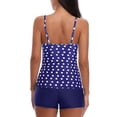 thumbnail image 3 of Tankini Swimsuits for Women Layered Ruffle Flounce Tankini Top with Boyshorts Two Piece Bathing Suits, 3 of 8