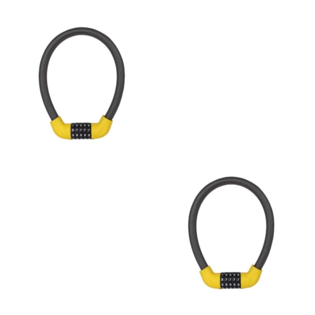 Candado Flexible Naiovety para bicicleta con anillo antirrobo y combinación de código
