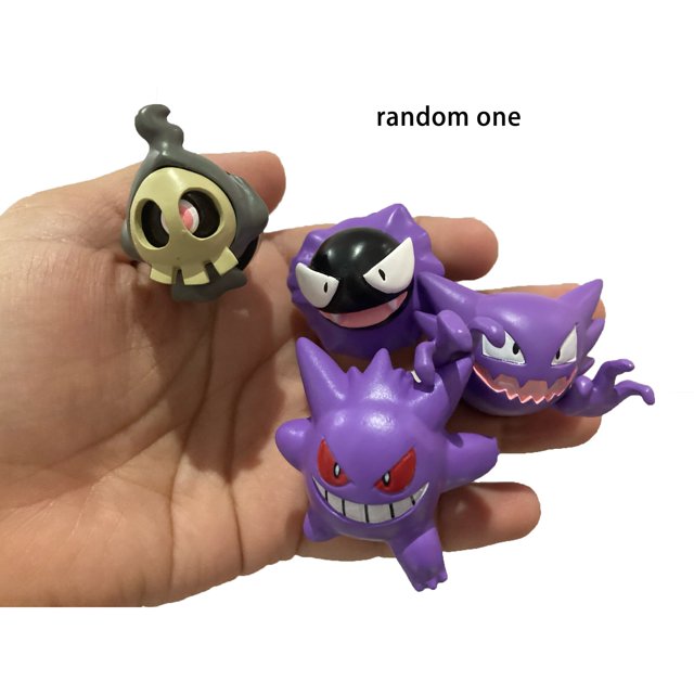 Figura de acción de Anime Pokémon Gengar Gastly Misdreavus Haunter Duskull, decoración Interior de salida de aire de coche, adorno de coche Kawai qiuyongming unisex