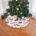 thumbnail image 2 of FMSHPON Christmas Reindeer Tree Xmas Christmas Tree Skirt Stand Mat for Holiday Party Decoration Indoor Outdoor 36 inches, 2 of 3