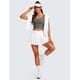 thumbnail image 3 of Top Corto CRZ YOGA Deportivo con Ribs y Almohadillas Gris Salvia XS, 3 of 5