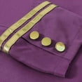 thumbnail image 6 of Pirate Coat, Frock Coat Magician, Vampire Costume, Victorian Tailcoat, Mens Pirate Coat Steampunk Tailcoat Halloween | Medieval Gothic Vampire Frock Coat, Joker Costume , Theme Party, Purple XXL, 6 of 7