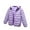 Purple, variant on Timegard Toddler Winter Coats Lightweight Puffer Jacket Unisex Baby Thermal Comfy Outwear Solid Color