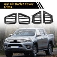 thumbnail image 3 of Accesorios Únicos 1 Juego de Cubierta de Ventilación Lateral del Tablero de AC para Toyota Tundra 22-24 Cubiertas de Ventilación del Tablero Patrón de Fibra de Carbono ABS Negro, 3 of 6