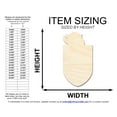 thumbnail image 2 of Unfinished Wood Knight Mascot Shape | DIY Craft Cutout 8" / 1/2", 2 of 3