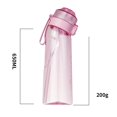thumbnail image 4 of Botella de bebida de 650 ml con sabor a pajita para acampar, senderismo, pesca (rosa), 4 of 7